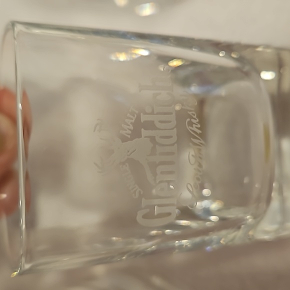 Pure Malt Glenfiddich Scotch Whiskey Old Fashion Set of 2 & 1 Shot Glass Barware - Picture 3 of 7